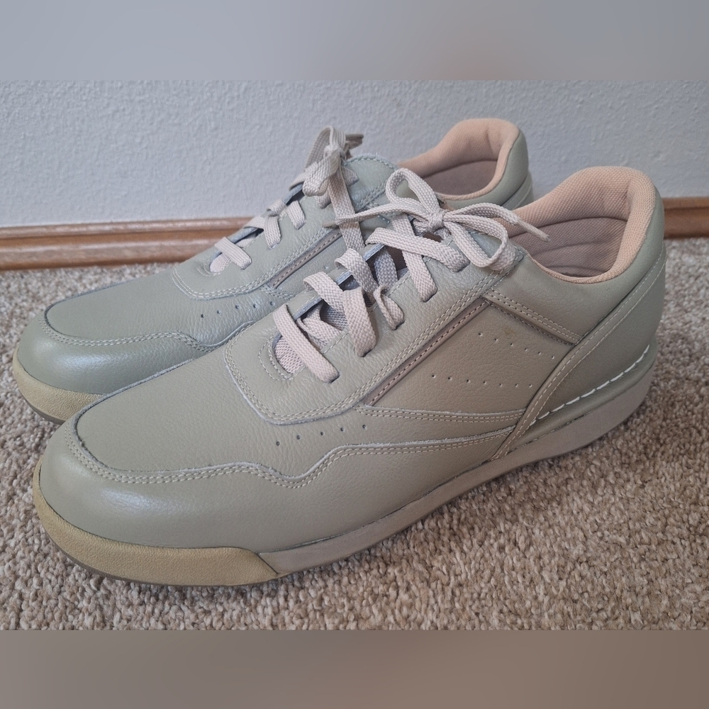 ROCKPORT Prowalker M7100 Taupe Walking Leather Shoes Mens 10